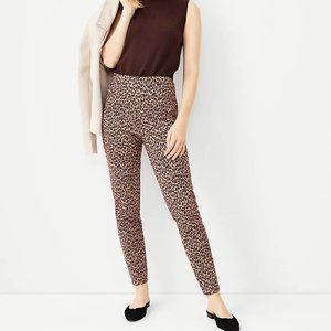 NEW Ann Taylor SP PS Animal Print Side Zip Legging Pants